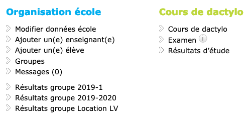 cours dactylographie ecole