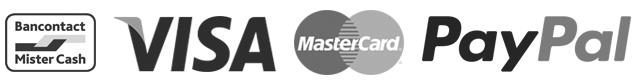 Logo’s van de betaalwijzen voor de typecursus: iDeal VISA MasterCard PayPal